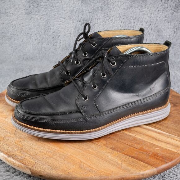 Mens Cole Haan Chukka Boots C24525 Black Grand.OS Size 7.5 M EUC - Picture 3 of 10